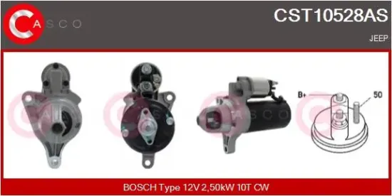 Starter 12 V 2,50 kW CASCO CST10528AS Bild Starter 12 V 2,50 kW CASCO CST10528AS