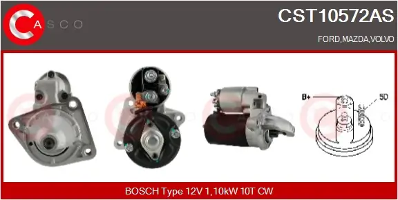 Starter 12 V 1,10 kW CASCO CST10572AS