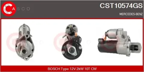 Starter 12 V 2 kW CASCO CST10574GS Bild Starter 12 V 2 kW CASCO CST10574GS