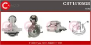 Starter 12 V 1,50 kW CASCO CST14105GS
