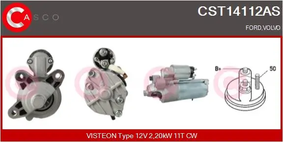 Starter 12 V 2,20 kW CASCO CST14112AS