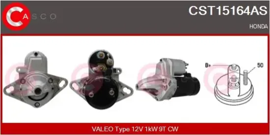 Starter 12 V 1 kW CASCO CST15164AS Bild Starter 12 V 1 kW CASCO CST15164AS