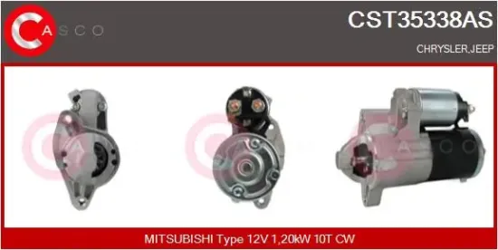 Starter 12 V 1,20 kW CASCO CST35338AS Bild Starter 12 V 1,20 kW CASCO CST35338AS
