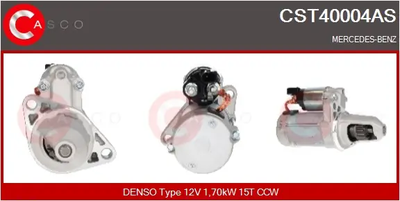 Starter 12 V 1,70 kW CASCO CST40004AS