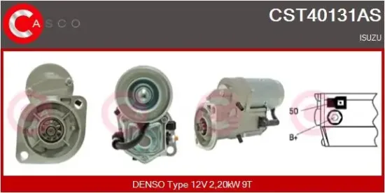 Starter 12 V 2,20 kW CASCO CST40131AS Bild Starter 12 V 2,20 kW CASCO CST40131AS