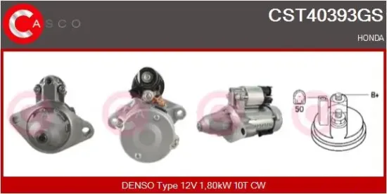 Starter 12 V 1,80 kW CASCO CST40393GS Bild Starter 12 V 1,80 kW CASCO CST40393GS