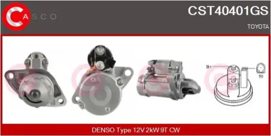 Starter 12 V 2 kW CASCO CST40401GS Bild Starter 12 V 2 kW CASCO CST40401GS