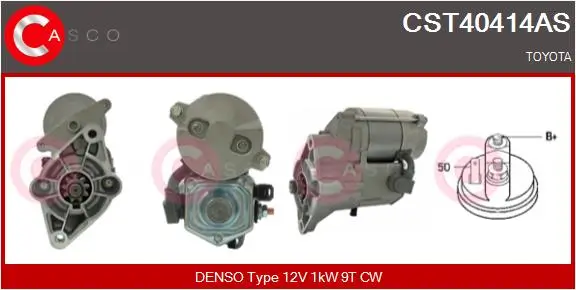 Starter 12 V 1 kW CASCO CST40414AS