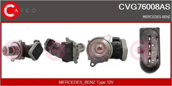 AGR-Ventil 12 V CASCO CVG76008AS Bild AGR-Ventil 12 V CASCO CVG76008AS