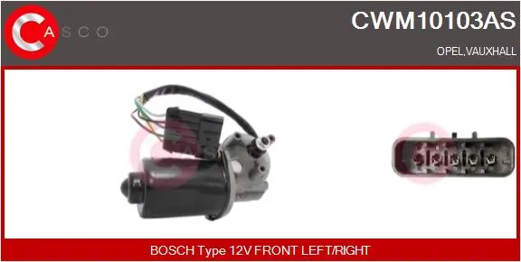 Wischermotor 12 V vorne CASCO CWM10103AS