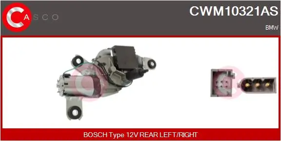 Wischermotor 12 V hinten CASCO CWM10321AS