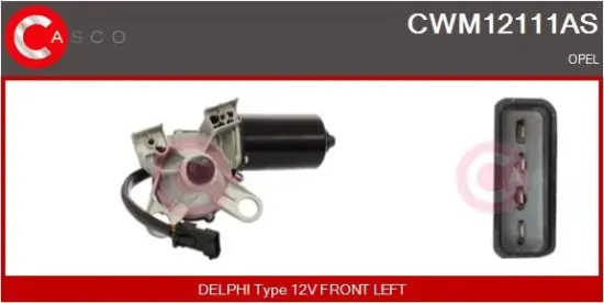 Wischermotor 12 V vorne CASCO CWM12111AS Bild Wischermotor 12 V vorne CASCO CWM12111AS