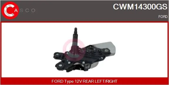 Wischermotor 12 V hinten CASCO CWM14300GS