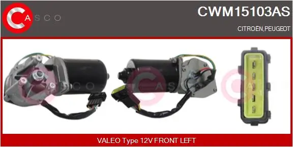 Wischermotor 12 V vorne CASCO CWM15103AS
