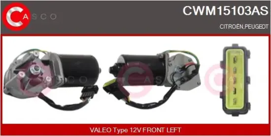 Wischermotor 12 V vorne CASCO CWM15103AS Bild Wischermotor 12 V vorne CASCO CWM15103AS
