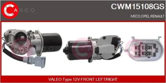 Wischermotor 12 V vorne CASCO CWM15108GS Bild Wischermotor 12 V vorne CASCO CWM15108GS