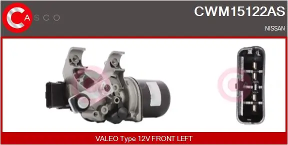 Wischermotor 12 V vorne CASCO CWM15122AS