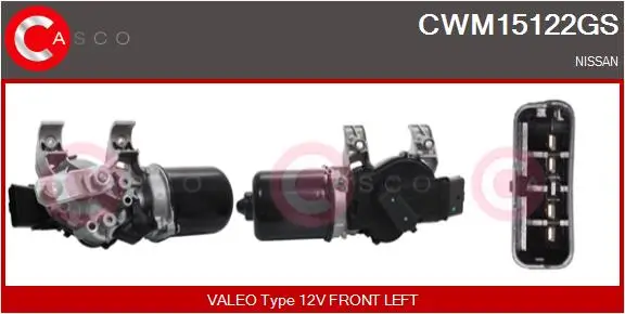 Wischermotor 12 V vorne CASCO CWM15122GS