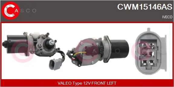 Wischermotor 12 V vorne CASCO CWM15146AS