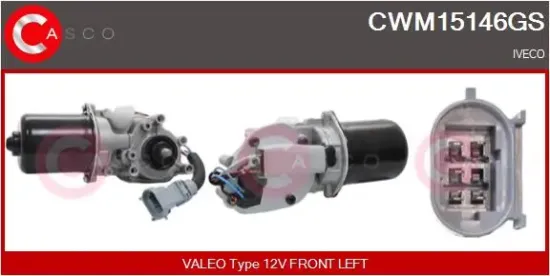 Wischermotor 12 V vorne CASCO CWM15146GS Bild Wischermotor 12 V vorne CASCO CWM15146GS
