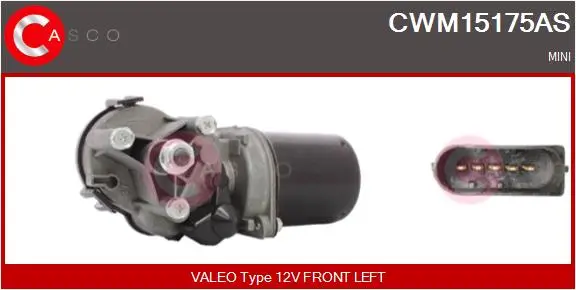 Wischermotor 12 V vorne CASCO CWM15175AS
