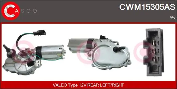 Wischermotor 12 V hinten CASCO CWM15305AS