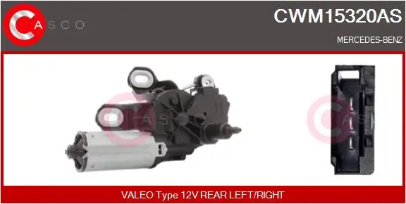 Wischermotor 12 V hinten CASCO CWM15320AS