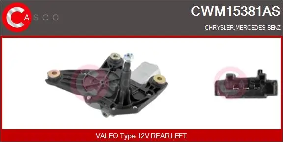 Wischermotor 12 V hinten CASCO CWM15381AS