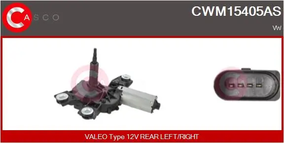 Wischermotor 12 V hinten CASCO CWM15405AS