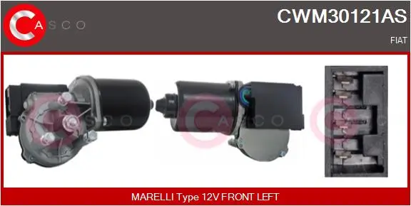 Wischermotor 12 V vorne CASCO CWM30121AS