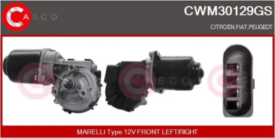 Wischermotor 12 V vorne CASCO CWM30129GS Bild Wischermotor 12 V vorne CASCO CWM30129GS
