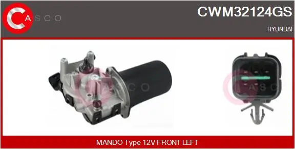 Wischermotor 12 V vorne CASCO CWM32124GS