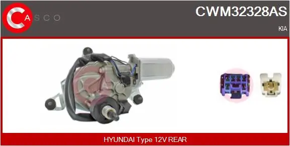 Wischermotor 12 V hinten CASCO CWM32328AS