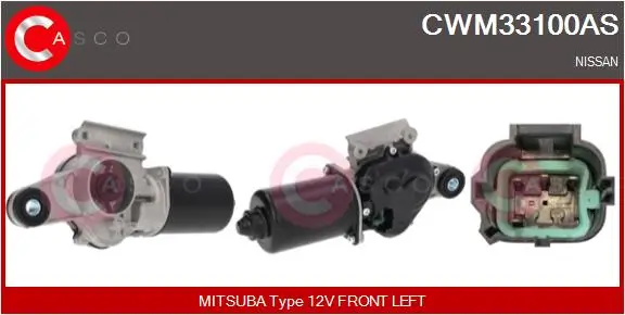 Wischermotor 12 V vorne CASCO CWM33100AS