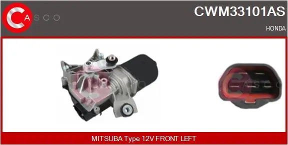 Wischermotor 12 V vorne CASCO CWM33101AS