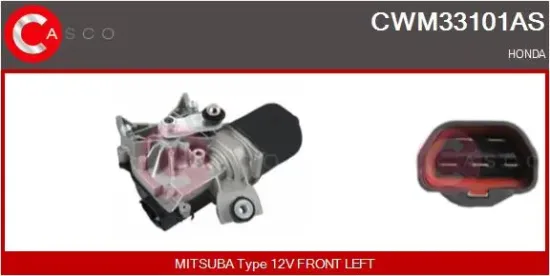 Wischermotor 12 V vorne CASCO CWM33101AS Bild Wischermotor 12 V vorne CASCO CWM33101AS