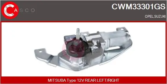 Wischermotor 12 V hinten CASCO CWM33301GS