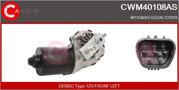 Wischermotor 12 V vorne CASCO CWM40108AS