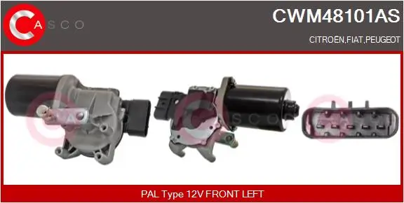 Wischermotor 12 V vorne CASCO CWM48101AS
