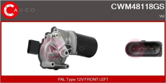 Wischermotor 12 V vorne CASCO CWM48118GS Bild Wischermotor 12 V vorne CASCO CWM48118GS