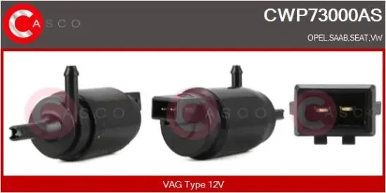 Waschwasserpumpe, Scheibenreinigung 12 V CASCO CWP73000AS Bild Waschwasserpumpe, Scheibenreinigung 12 V CASCO CWP73000AS