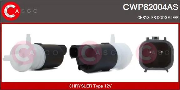 Waschwasserpumpe, Scheibenreinigung 12 V CASCO CWP82004AS
