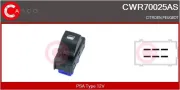 Schalter, Fensterheber 12 V beifahrerseitig CASCO CWR70025AS