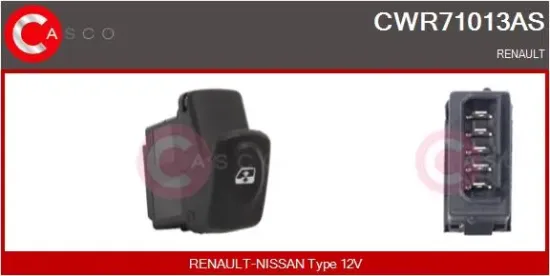 Schalter, Fensterheber 12 V vorne CASCO CWR71013AS Bild Schalter, Fensterheber 12 V vorne CASCO CWR71013AS