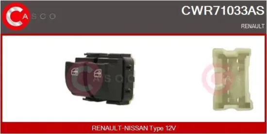 Schalter, Fensterheber 12 V fahrerseitig CASCO CWR71033AS Bild Schalter, Fensterheber 12 V fahrerseitig CASCO CWR71033AS