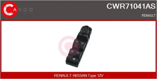 Schalter, Fensterheber 12 V fahrerseitig CASCO CWR71041AS Bild Schalter, Fensterheber 12 V fahrerseitig CASCO CWR71041AS