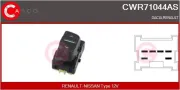 Schalter, Fensterheber 12 V beifahrerseitig CASCO CWR71044AS