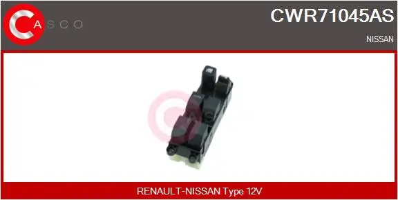 Schalter, Fensterheber 12 V fahrerseitig CASCO CWR71045AS