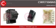 Schalter, Fensterheber 12 V hinten CASCO CWR71049AS