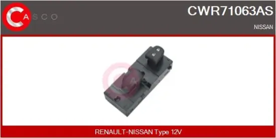 Schalter, Fensterheber 12 V vorne CASCO CWR71063AS Bild Schalter, Fensterheber 12 V vorne CASCO CWR71063AS